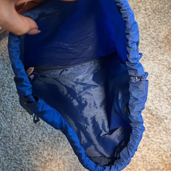 LA Los Angeles Dodgers Baseball Cinch Backpack Blue White - Picture 3 of 8